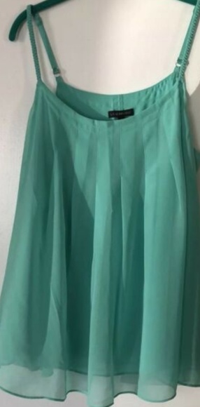 Lane Bryant Tops - Lane Bryant mint green polyester tank
